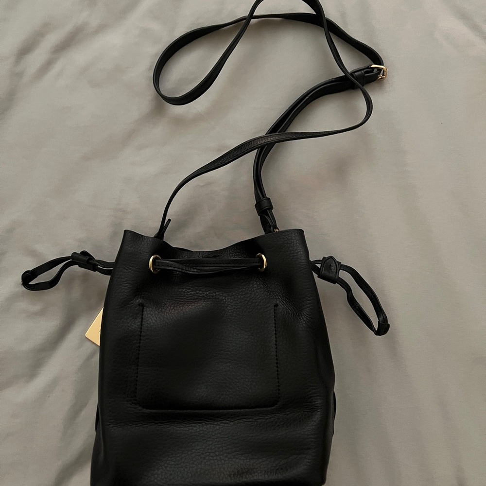 Coach Black Genuine Soft Pebble Leather Crossbody Bag - Picture 2 of 4